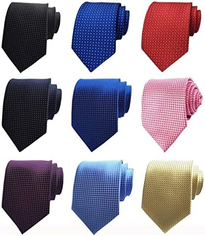 Adulove Males's Traditional Woven Jacquard Silk Necktie