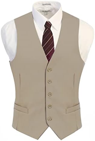 Gioberti Males's Formal Go well with Vest Appropriate for Enterprise or Informal Put on