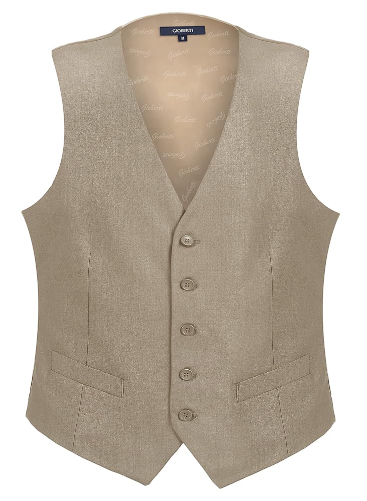 Gioberti Males’s Formal Go well with Vest Appropriate for Enterprise or Informal Put on