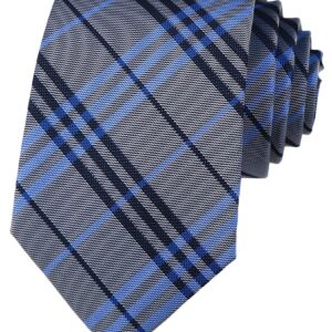 Kihatwin Males’s Gingham Examine Stripe Sample Neckties – 3.15” Designer Enterprise Ties